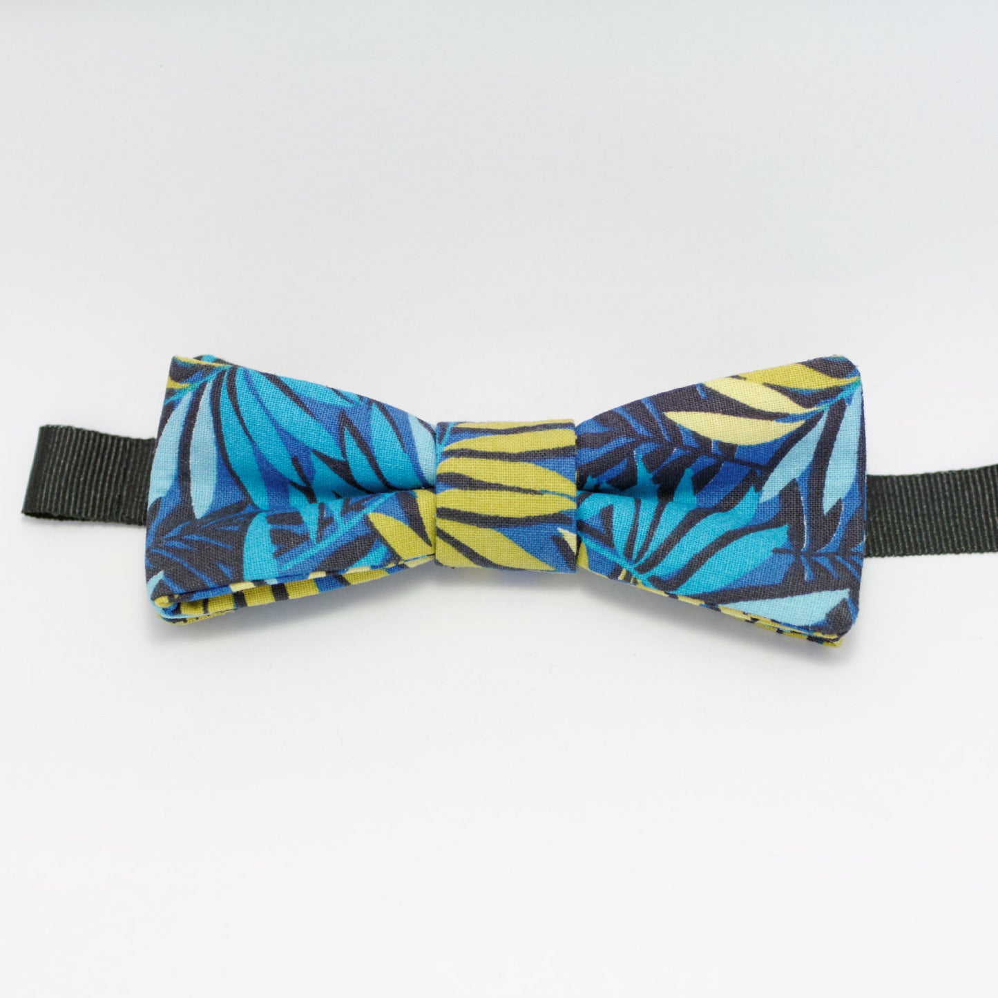 Noeud papillon bleu jungle "Miami Vice"