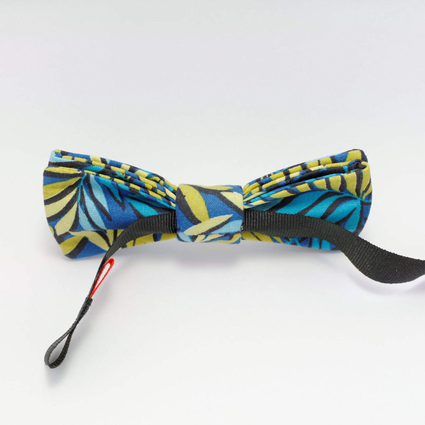 Noeud papillon bleu jungle "Miami Vice"