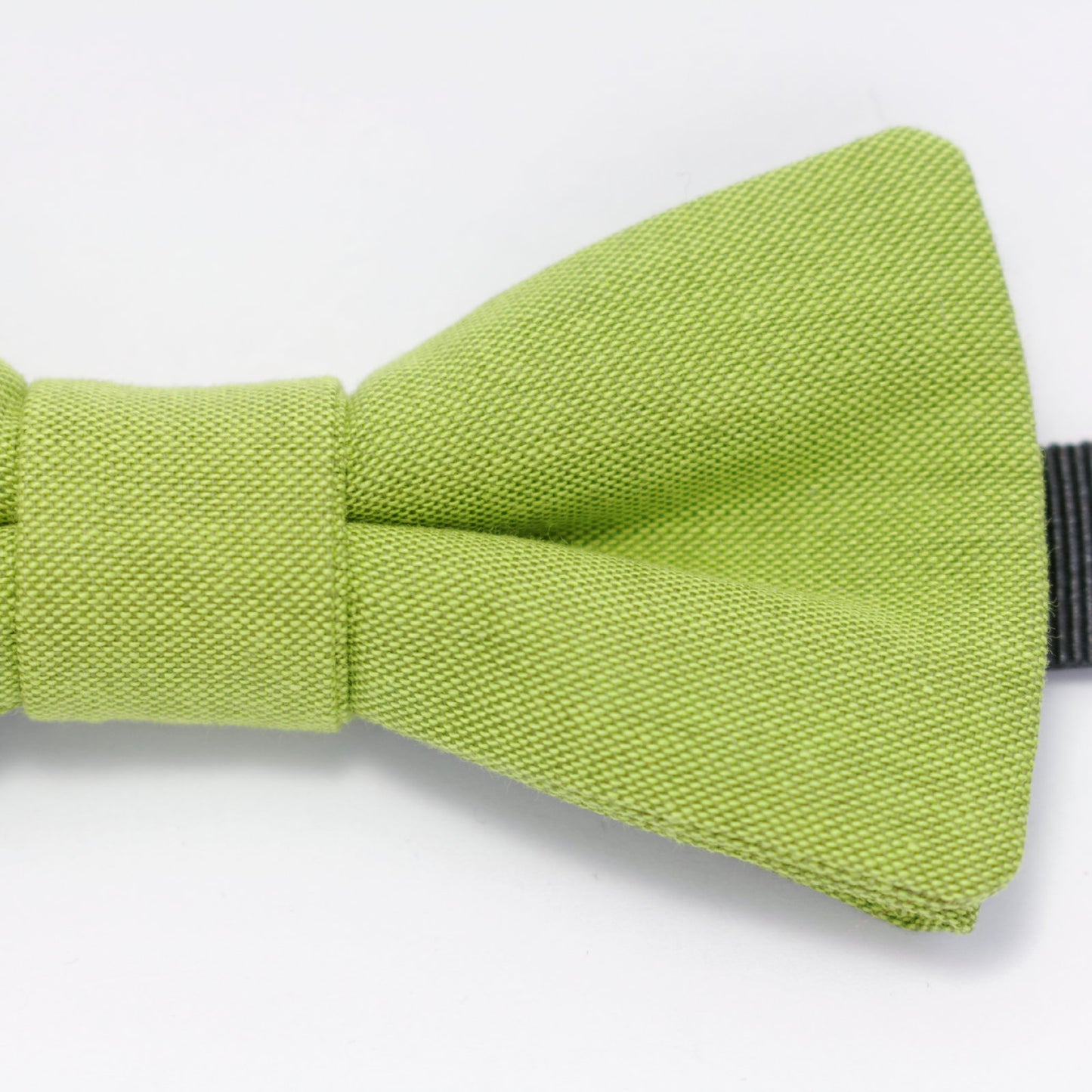 Noeud papillon chiné vert uni années 60 "Mr Sandman"
