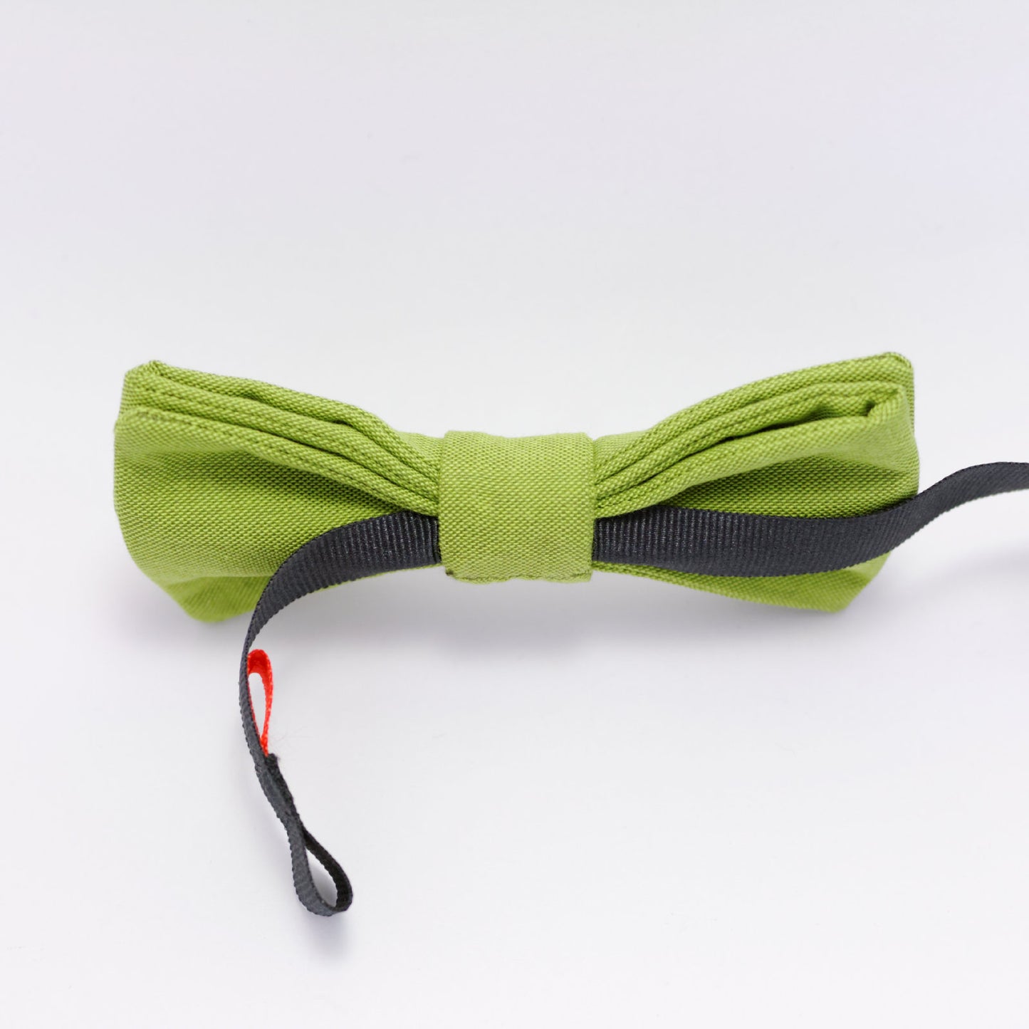 Noeud papillon chiné vert uni années 60 "Mr Sandman"