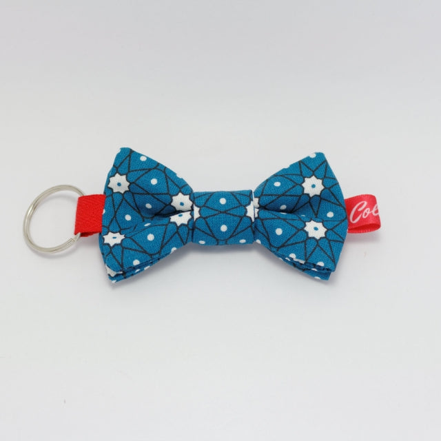 Porte-clés noeud papillon bleu Bosphore