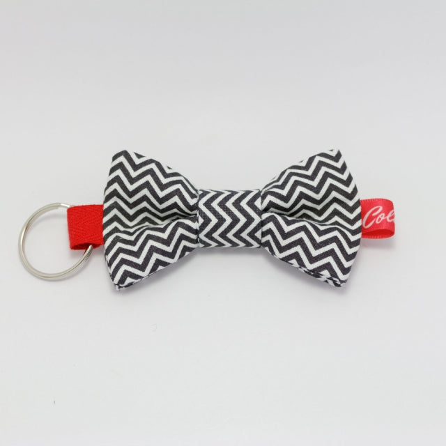 Porte-clés noeud papillon zigzag