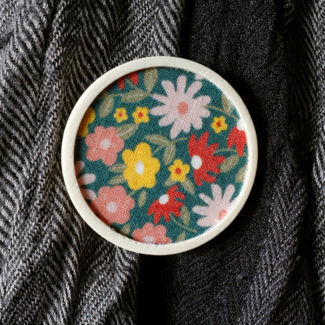 Broche fleurs